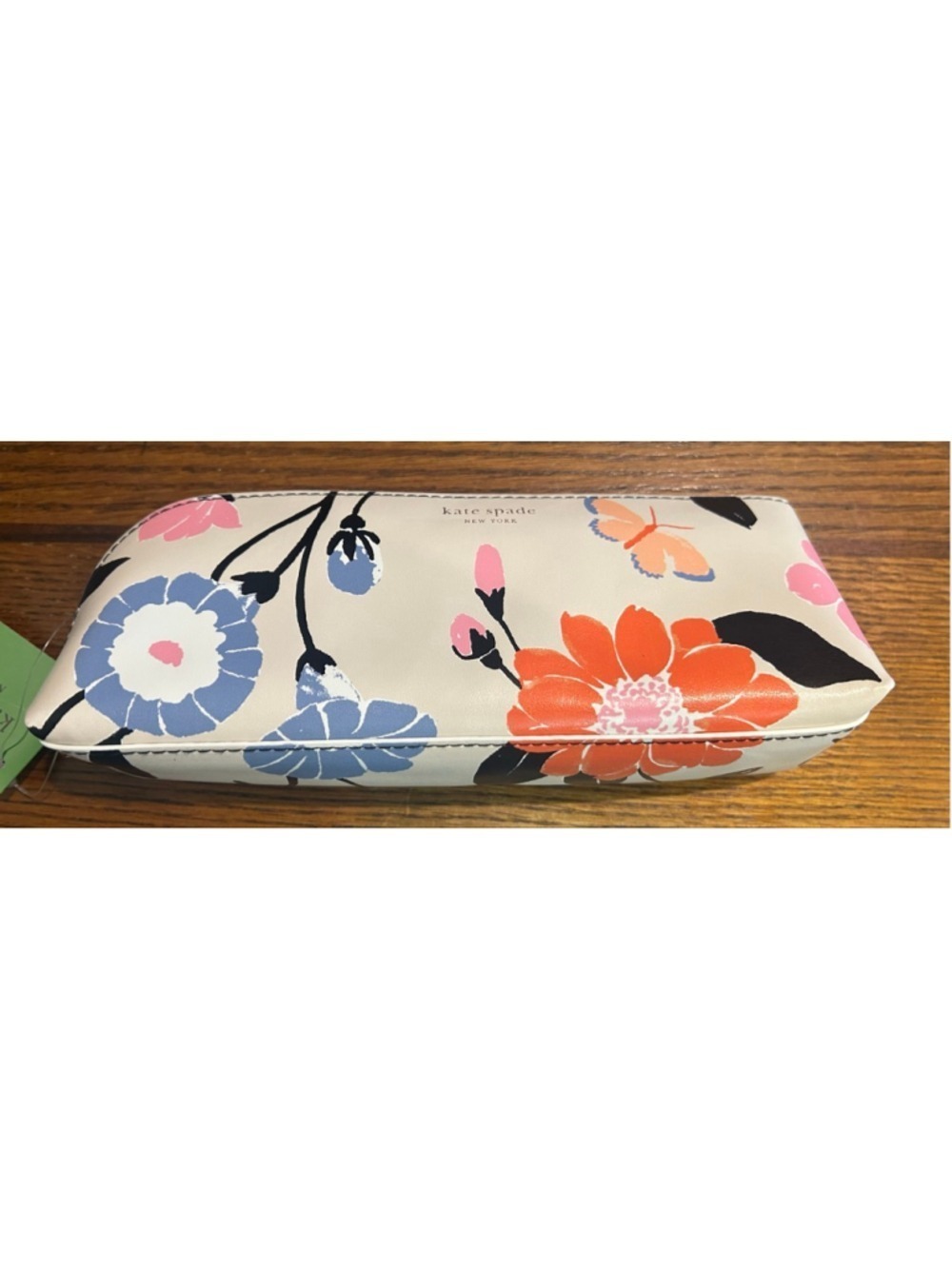 Women's Kate Spade One Size Beige Multicolor Floral pen/pencil or cosmetic Bag - Picture 1 of 4